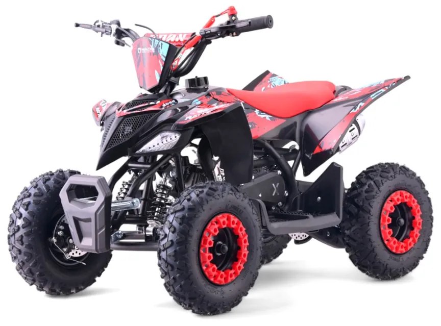 MINI MOTO 4 GASOLINA PARA CRIANÇAS 49cc Roan Ratte R6 4.5cv VERMELHA