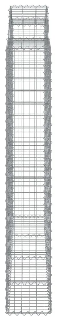 Cestos gabião arqueados 8pcs 200x50x180/200cm ferro galvanizado