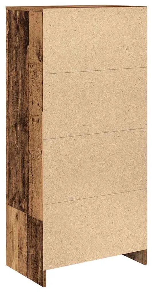 Armário com gaveta 55,5x34x119,5 cm madeira velha