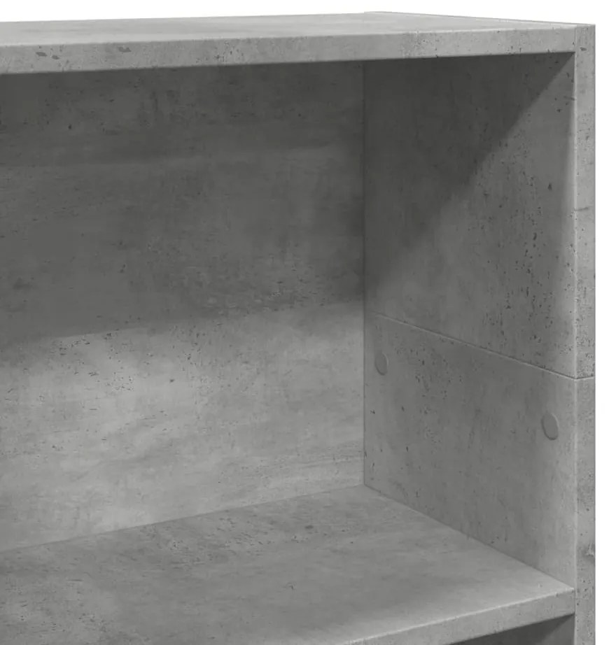 Estante 40x24x109 cm derivados de madeira cinzento cimento
