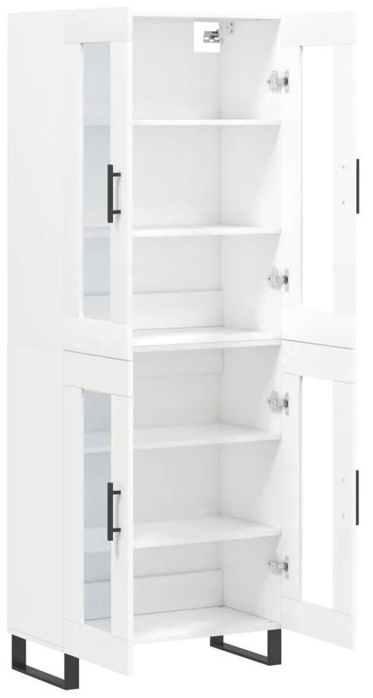 Armário alto 69,5x34x180 cm derivados de madeira branco