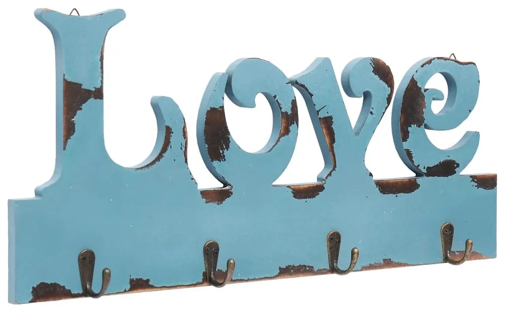 Cabide de parede LOVE 50x23 cm