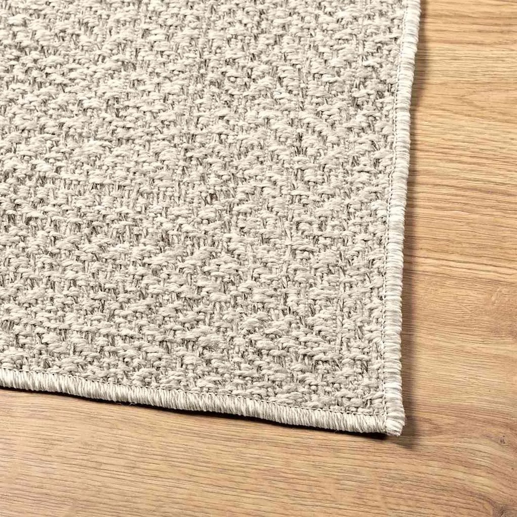 Tapete ZIZUR creme 80x150cm aspeto de juta interior e exterior