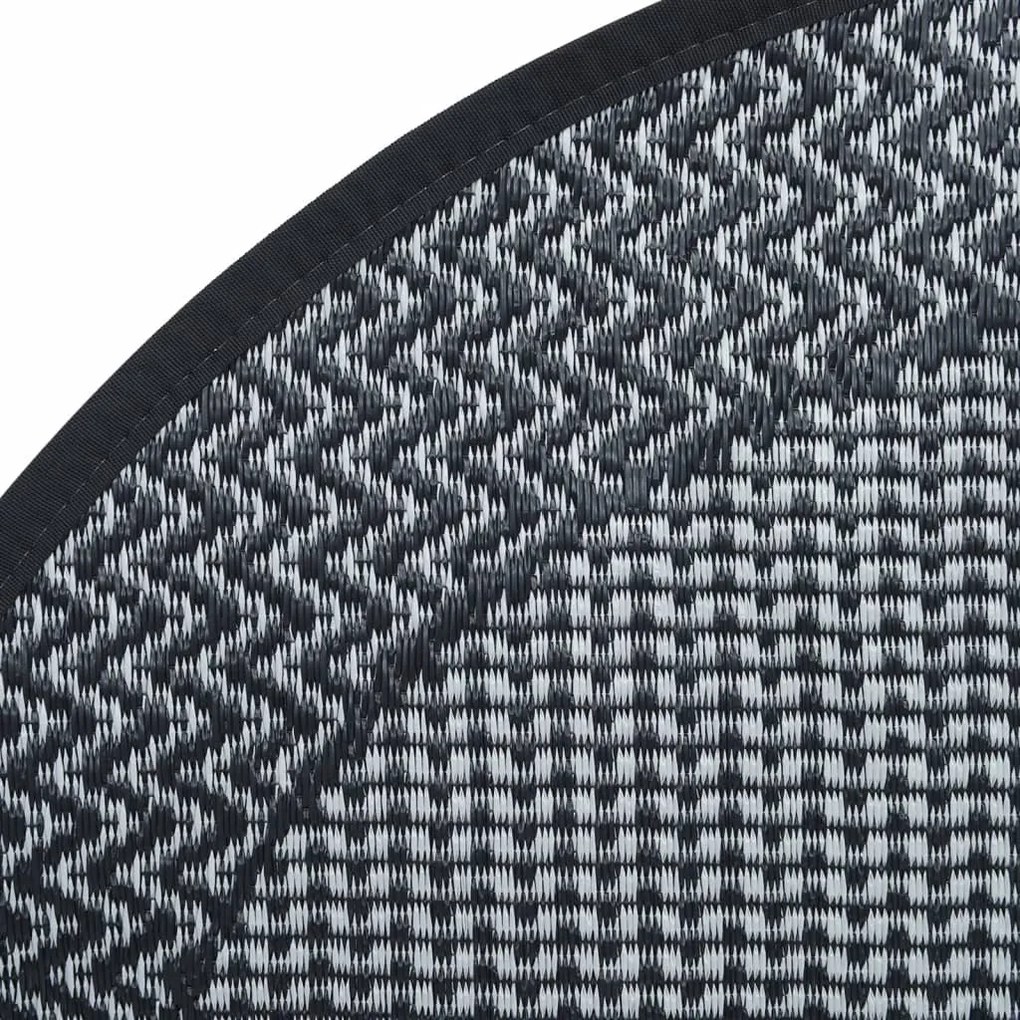 Tapete de exterior Ø120 cm ARAKIL PP cinzento