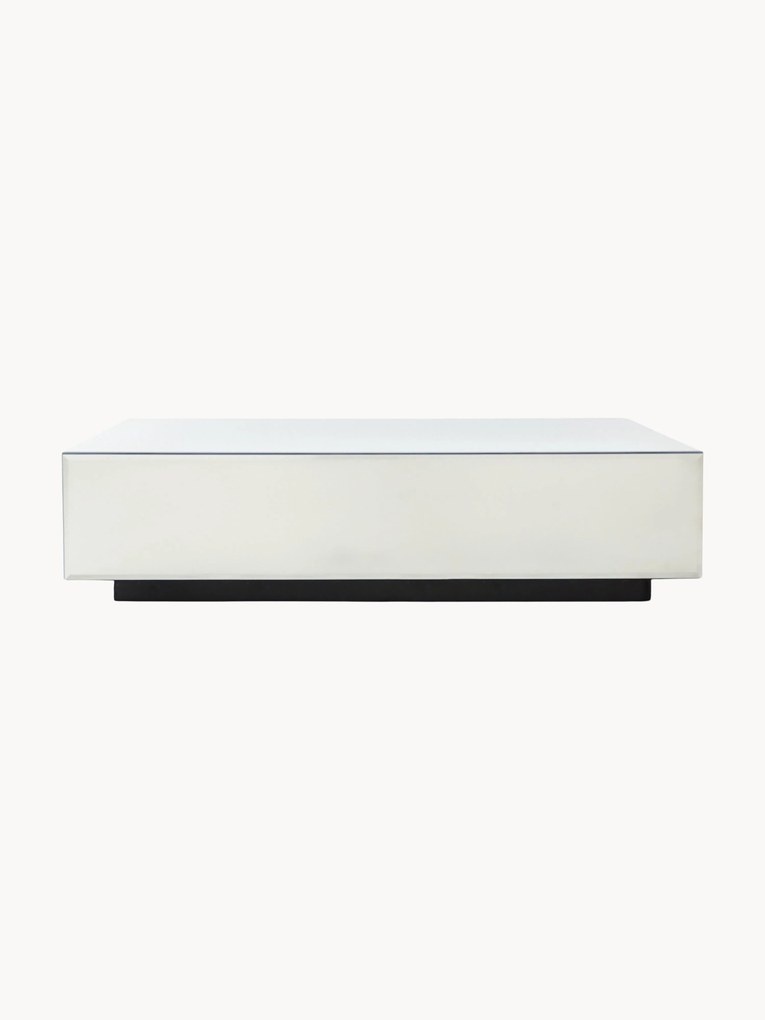 Mesa de centro artesanal de vidro espelhado Mirror, L 90 cm