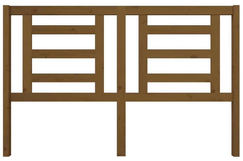 Cabeceira de cama 156x4x100 cm pinho maciço castanho mel