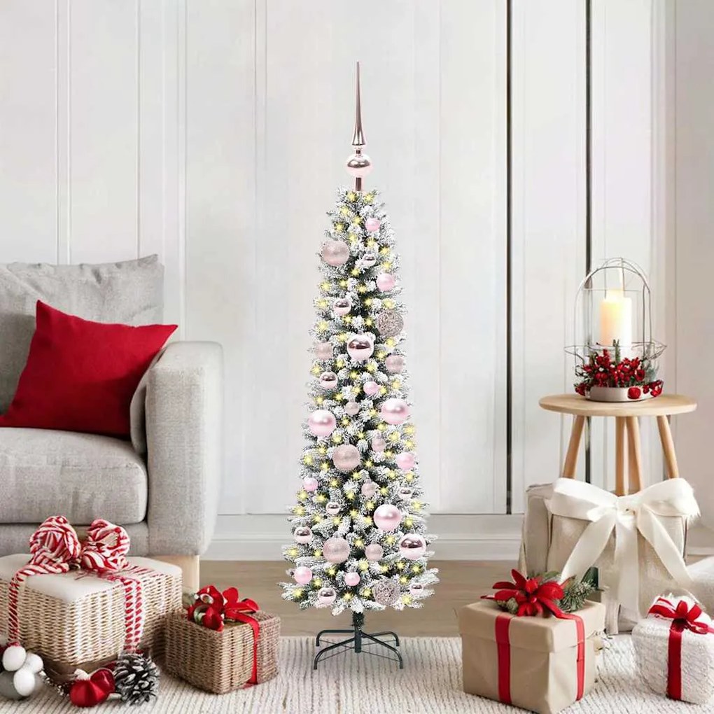 vidaXL Árvore de Natal Artificial Branco 120 cm PVC, Metal e Plástico