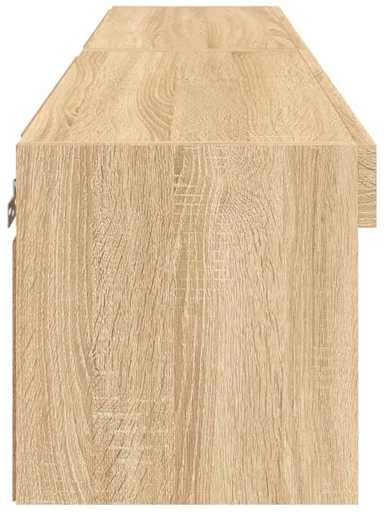 Móveis de TV com luzes LED 2 pcs 60x30x30 cm carvalho sonoma