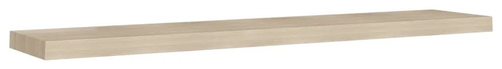 Prateleiras parede suspensas 4 pcs 120x23,5x3,8cm MDF carvalho