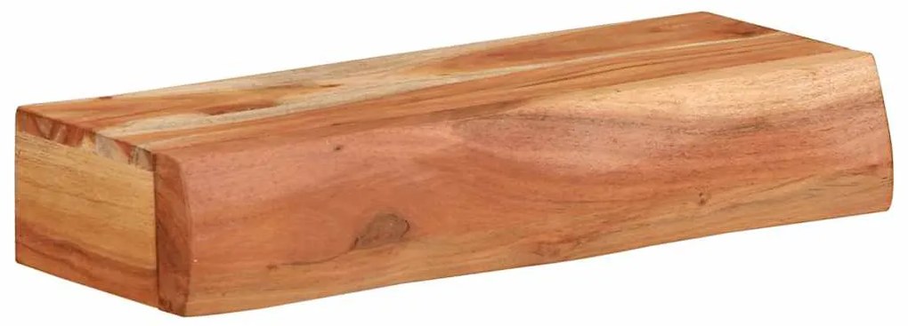 Prateleiras parede 2 pcs 40x17x8 cm madeira de acácia maciça