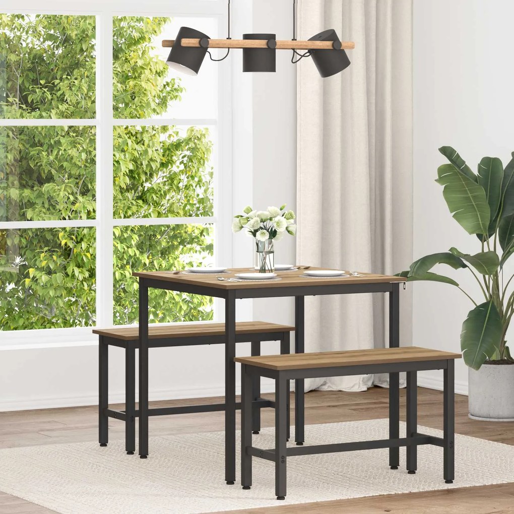 vidaXL Mesas de jantar METAL