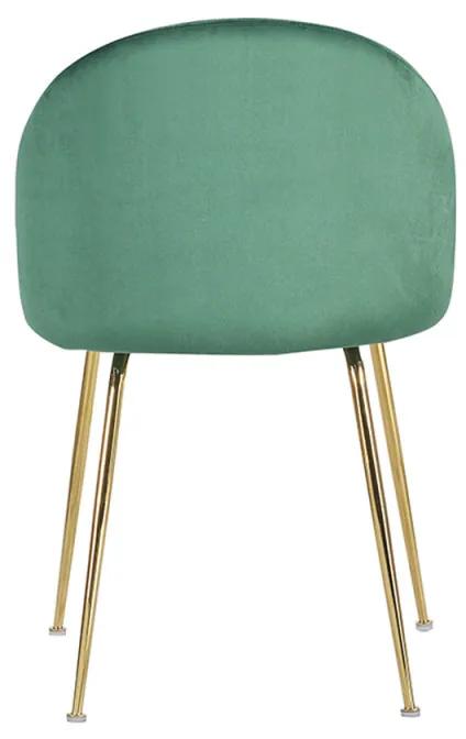 Pack 6 Cadeiras Golden Dalnia Veludo - Verde