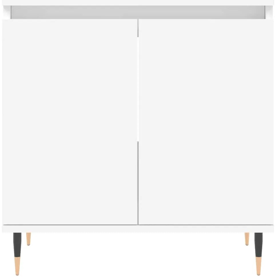 Armário de casa de banho 58x33x60 cm derivados madeira branco