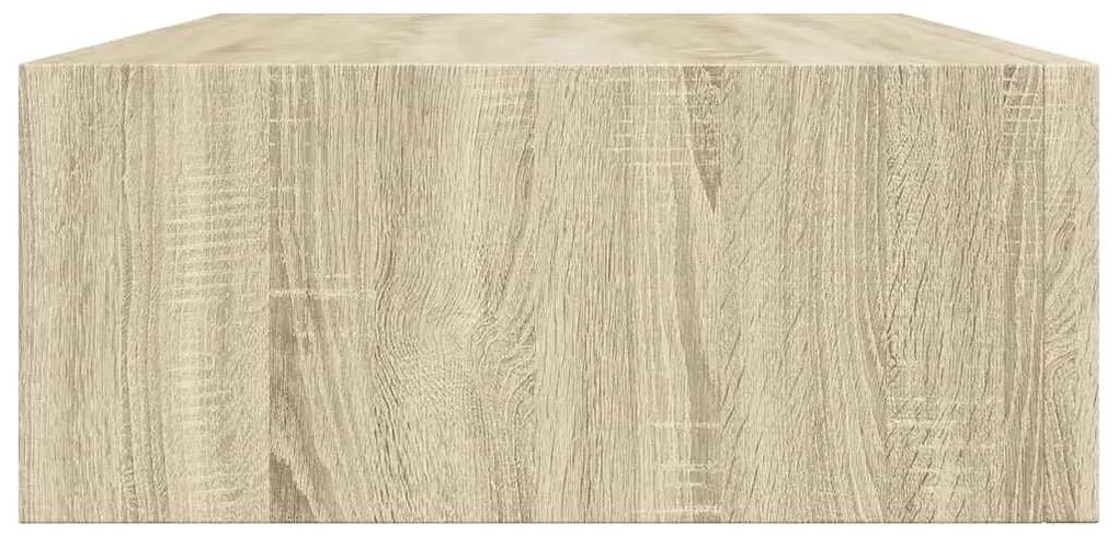 Prateleiras de parede c/ gavetas 2pcs MDF 40x23,5x10cm carvalho