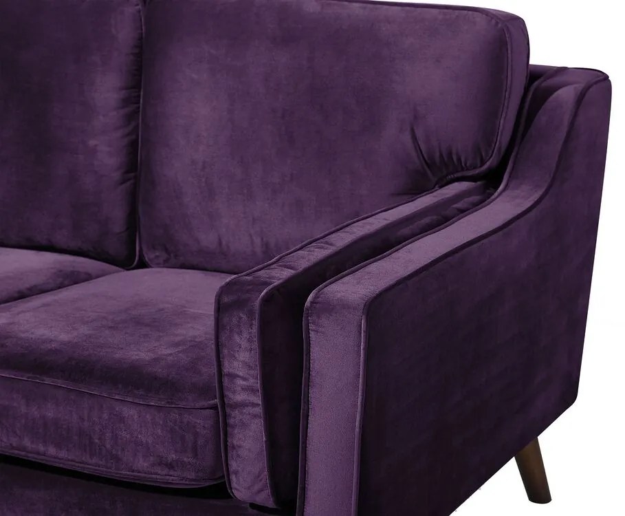 Sofá de 2 lugares em veludo violeta LOKKA Beliani