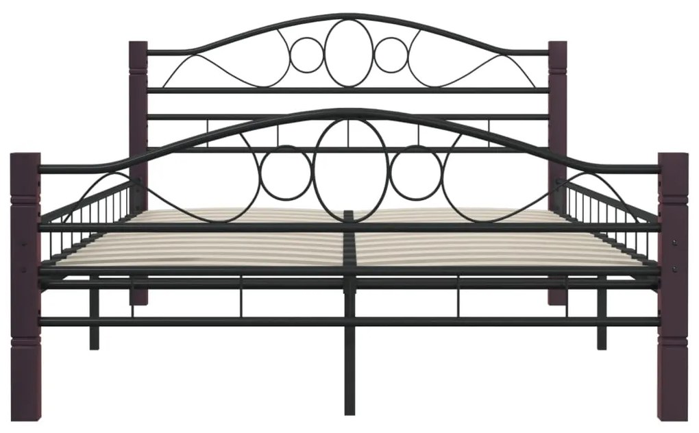 Estrutura de cama 120x200 cm metal preto