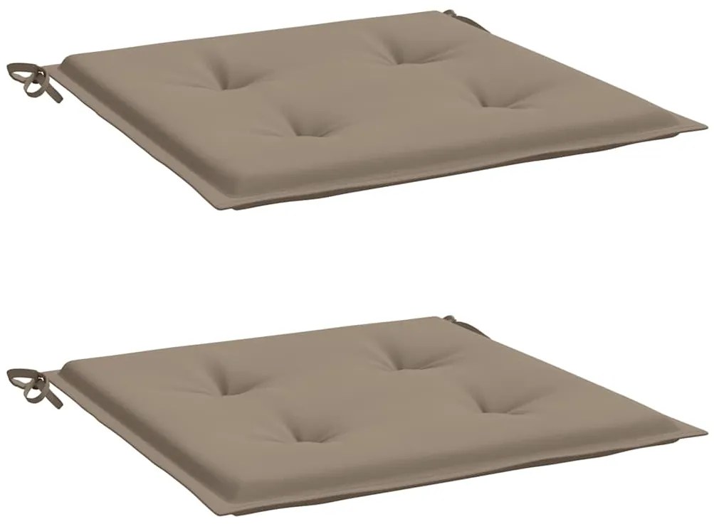 Almofadões p/ cadeiras de jardim 2 pcs oxford cinza-acastanhado