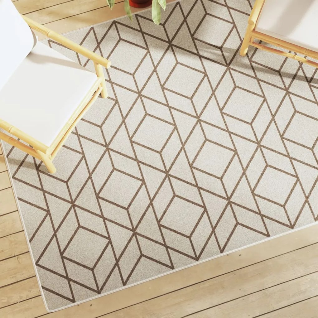 vidaXL Tapete pelo curto antiderrapante int./ext. 160x230 cm multicor