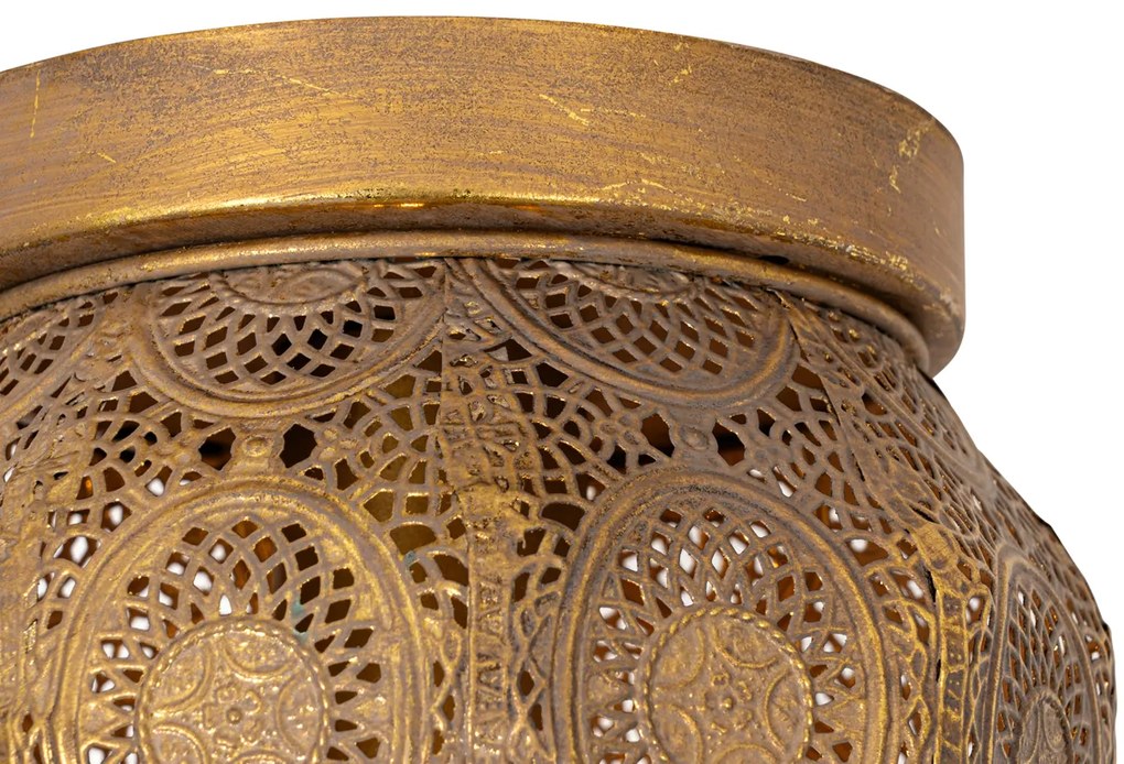 Candeeiro de teto oriental dourado 19 cm - Mowgli