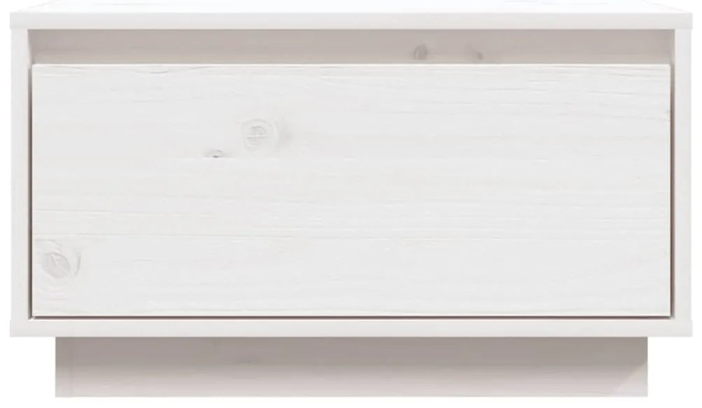 Mesa de centro 55x56x32 cm pinho maciço branco