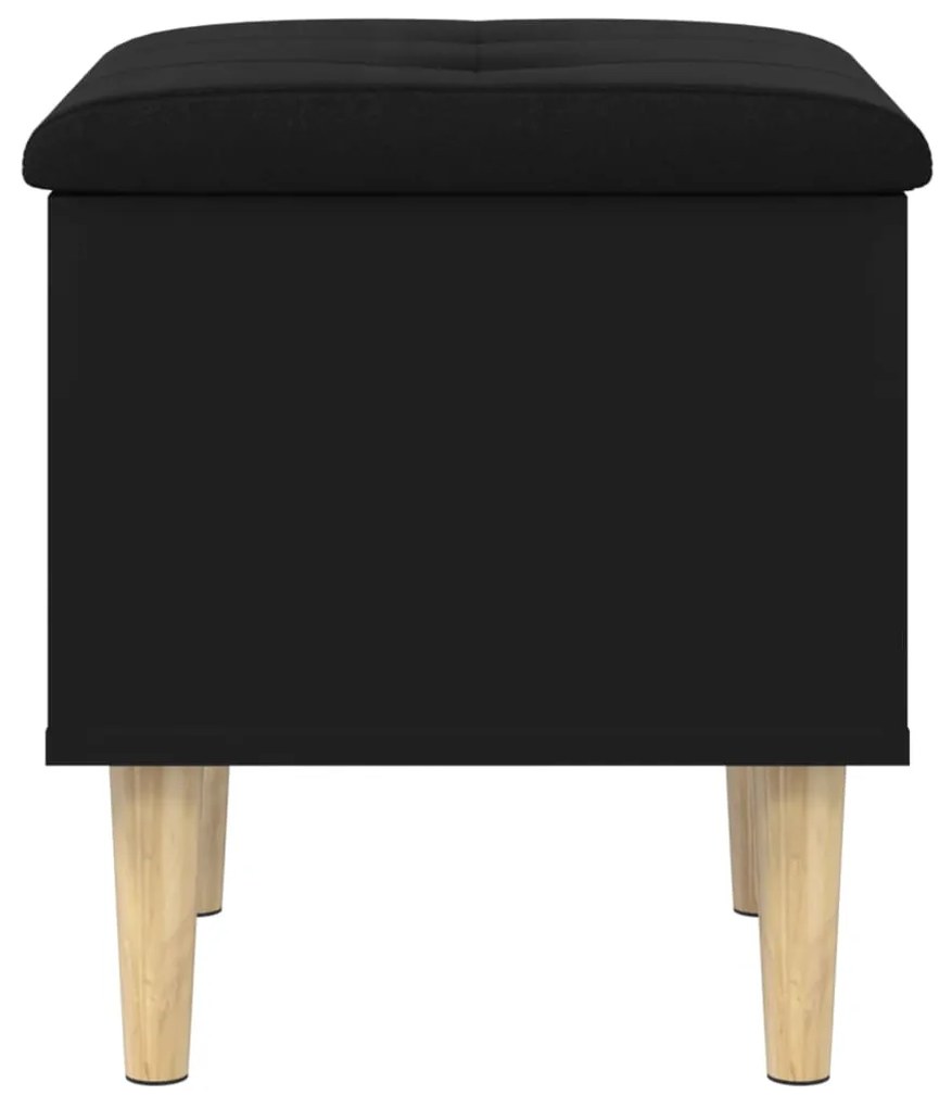 Banco de arrumação 42x42x46 cm derivados de madeira preto
