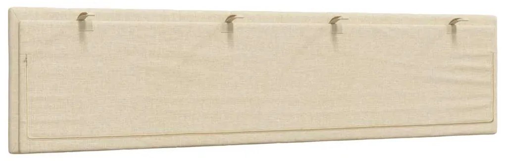 Almofadão de cabeceira 200 cm tecido creme