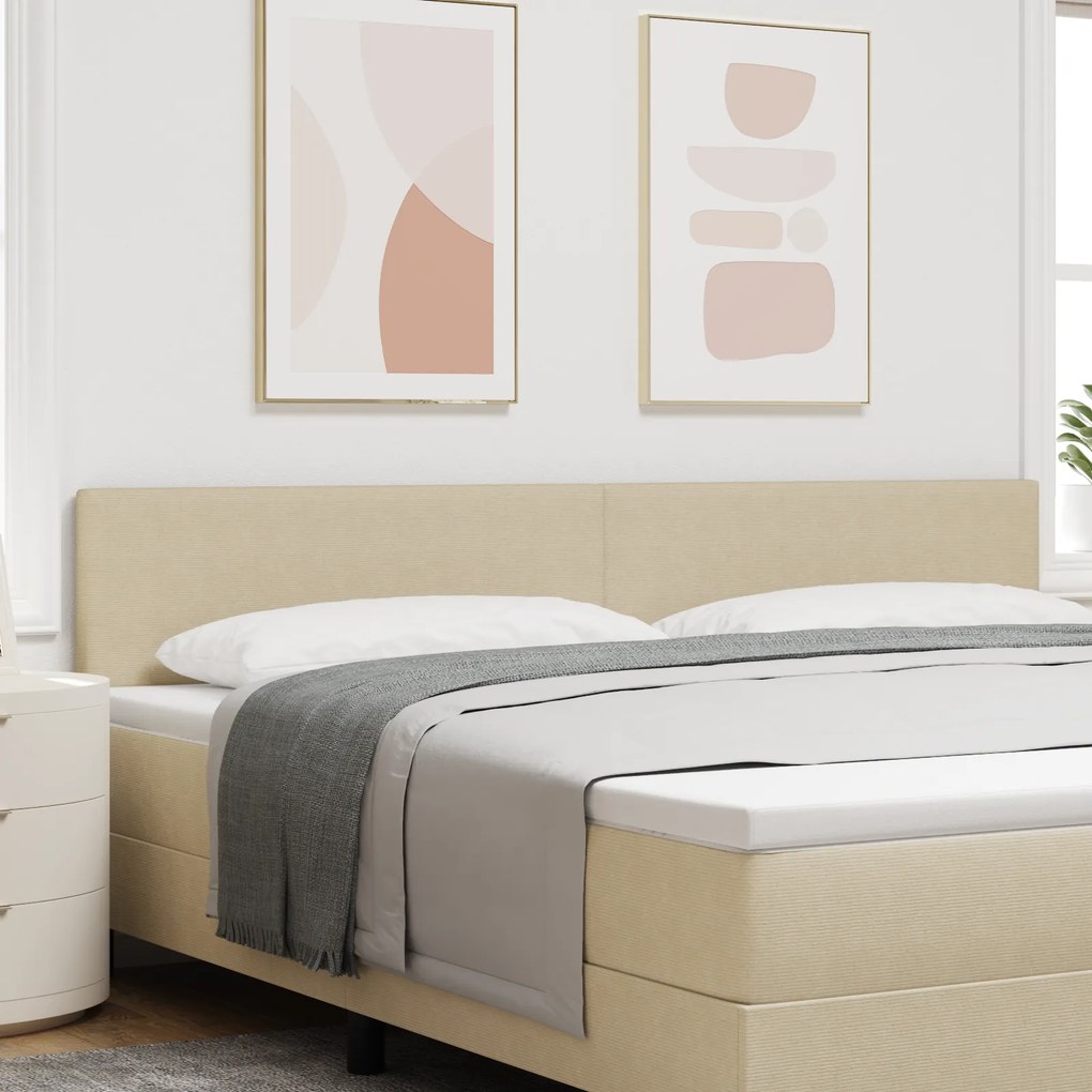 Cabeceira vidaXL Design Simples Verde Claro Cinza 200 cm Tecido de Veludo