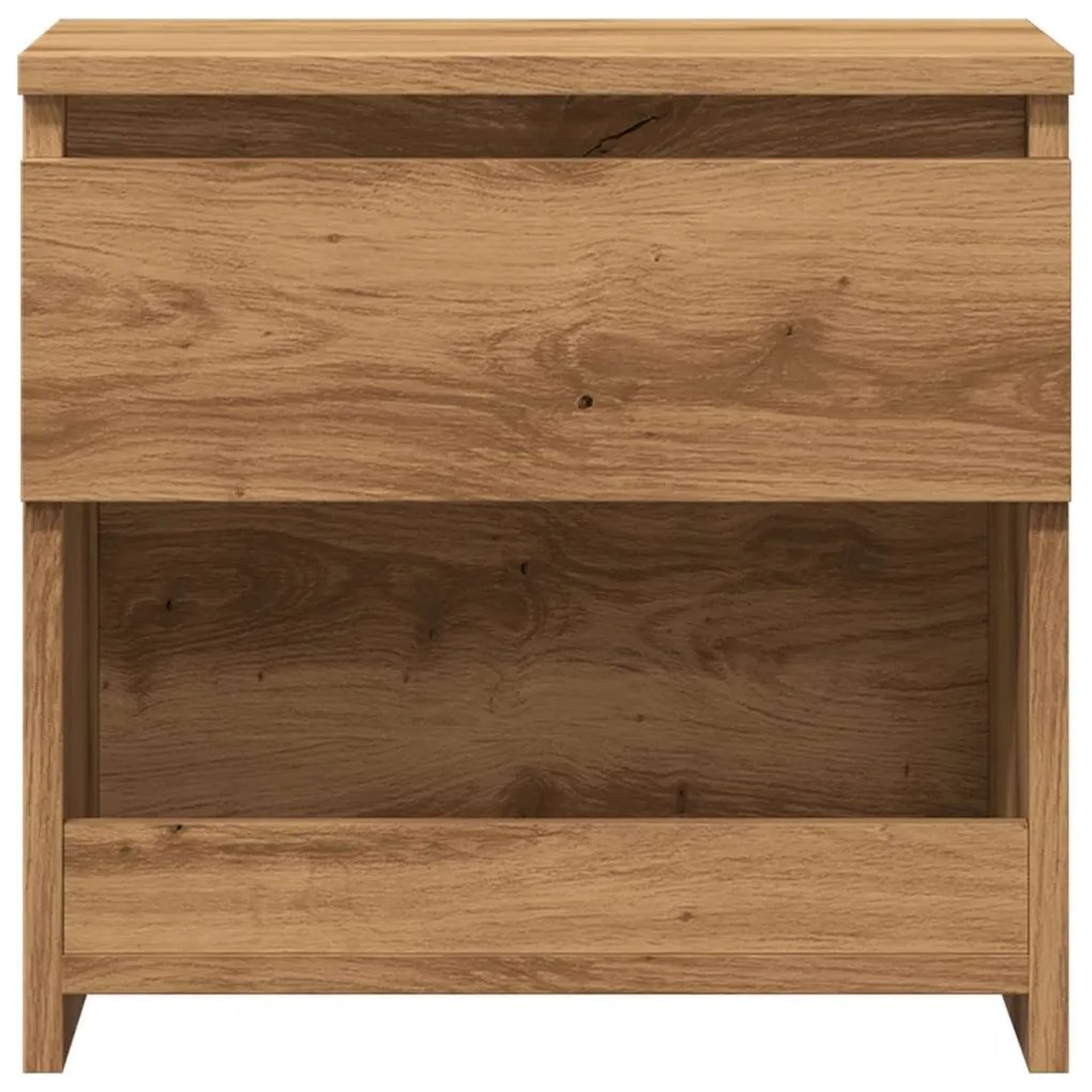 Mesa cabeceira 40x30x39 cm derivados madeira carvalho artisiano