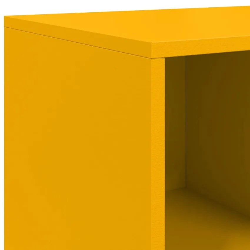 Aparador 100,5x39x72 cm aço amarelo mostarda