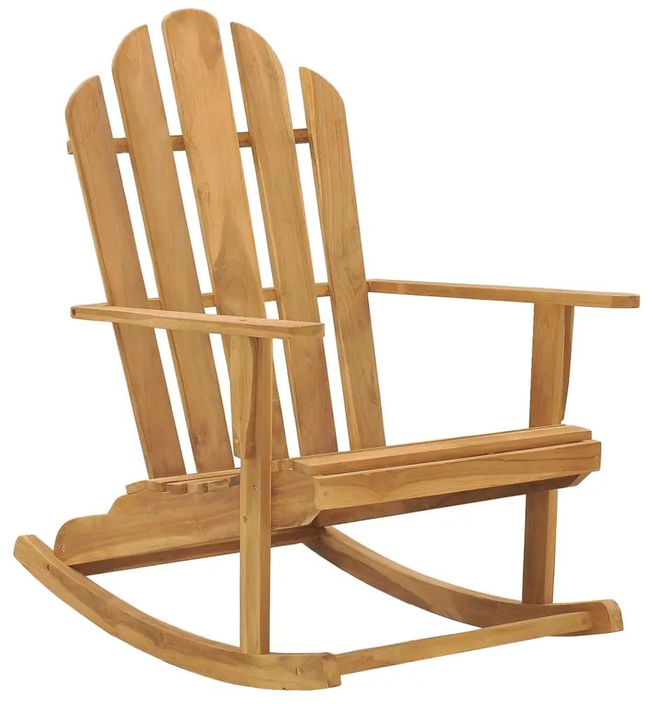 316167 vidaXL Cadeira Adirondack de baloiçar madeira de teca maciça