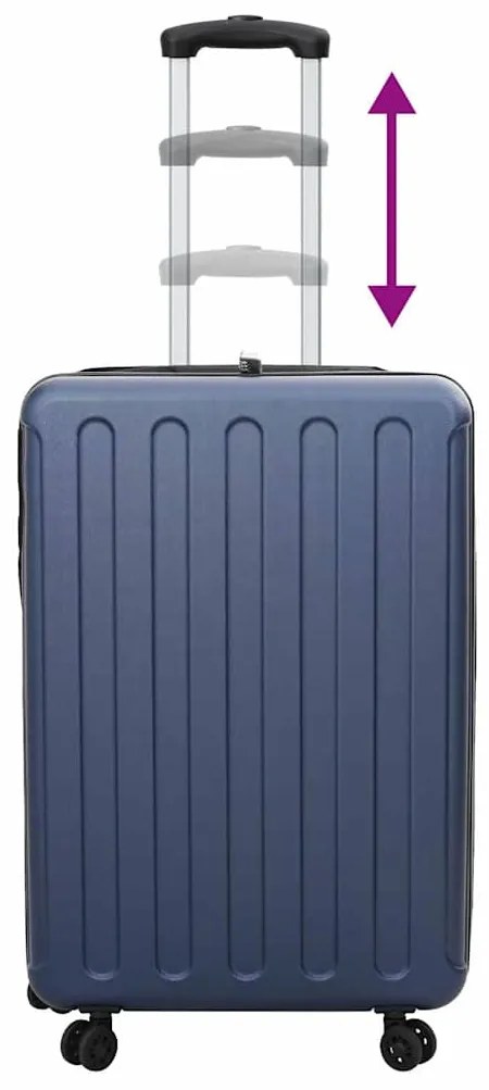 Mala Dobrável Casco Duro 28" Azul Escura 50x30x76 cm ABS