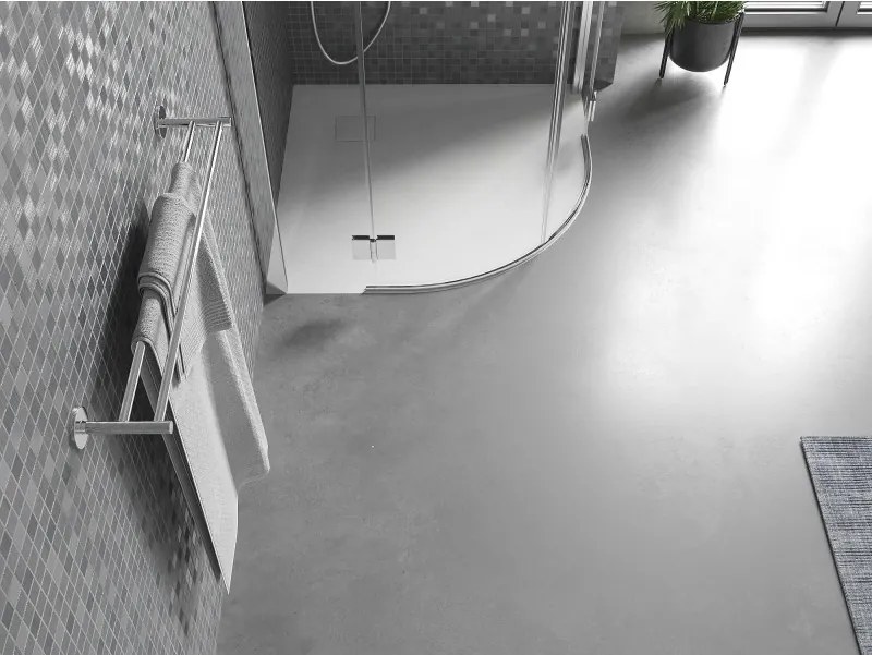 Mexen Bert base de duche semicircular SMC 80 x 80 cm, branco - 4KR108080