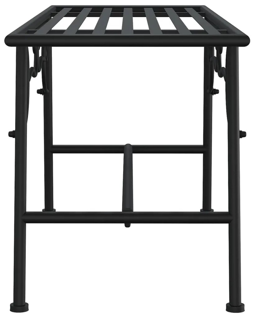 Banco para árvore 110 cm aço preto