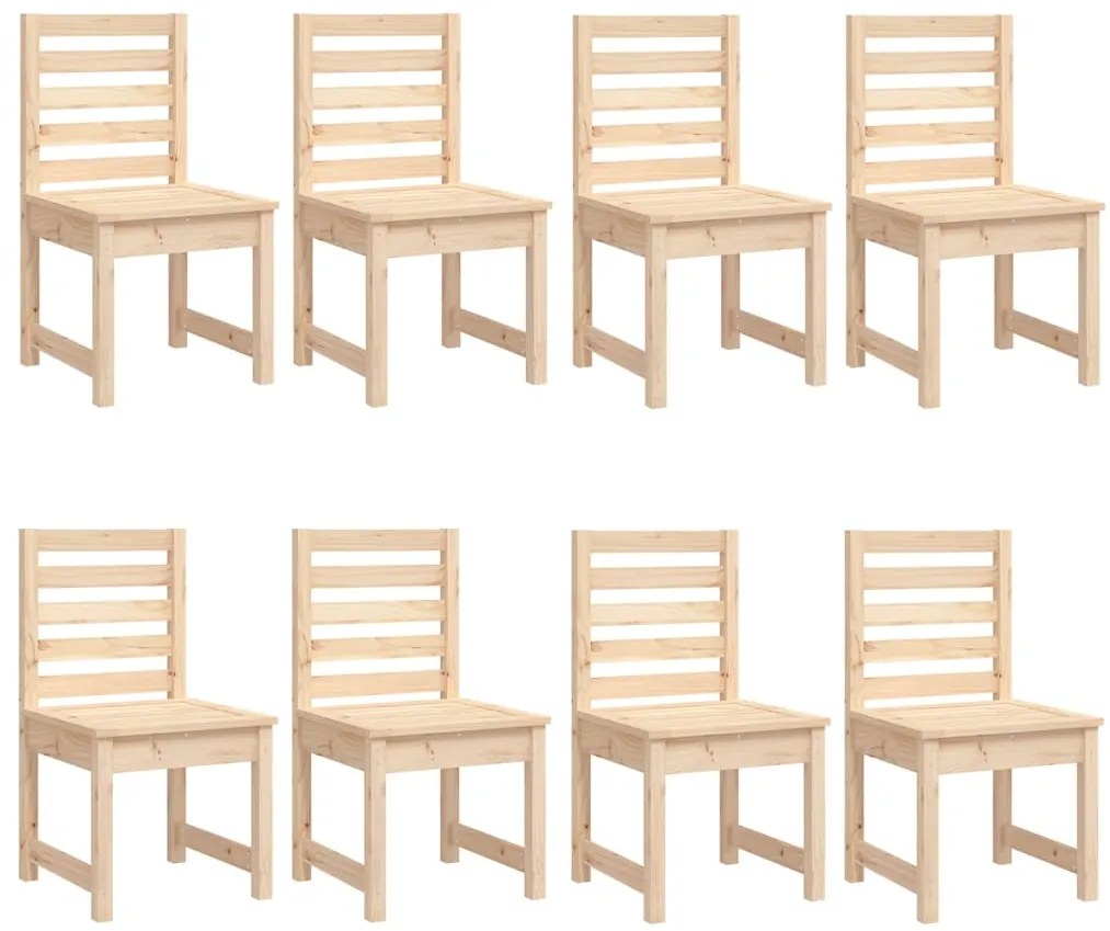 11 pcs conjunto de jantar p/ jardim madeira de pinho maciça