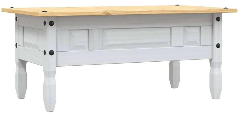 Mesa de centro Corona pinho mexicano 100x55x44 cm branco