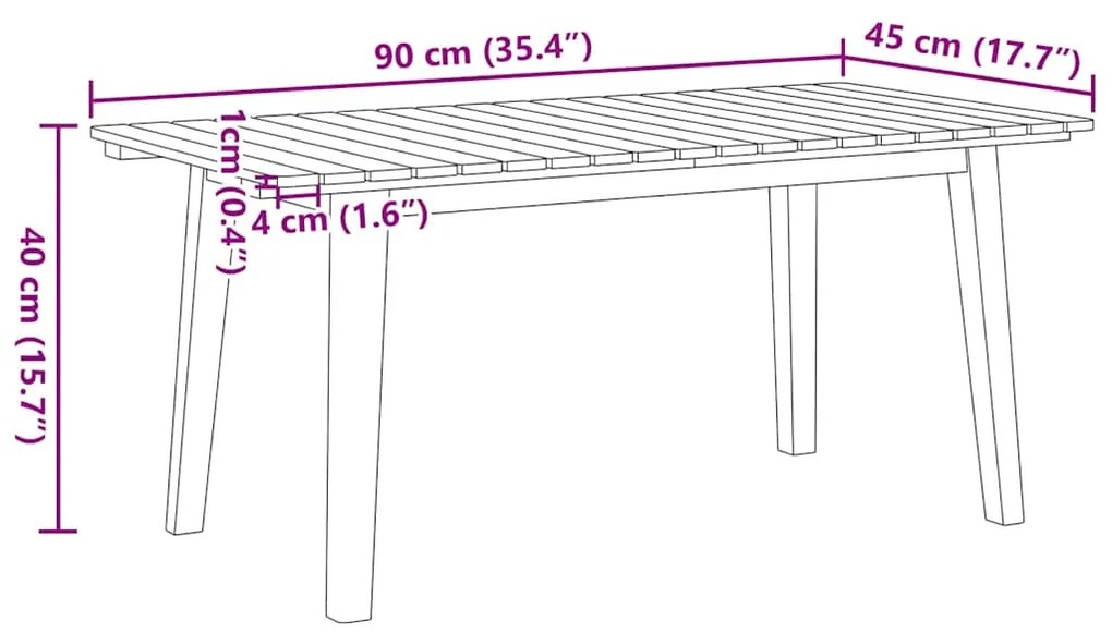 Conjunto de Cadeiras de Jardim com Mesa - 5 Peças, Preto e Branco, Mad