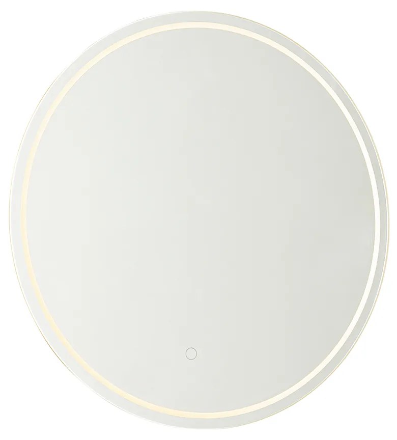 Espelho de casa de banho moderno 60 cm c/ LED e dimmer tátil - Sebas