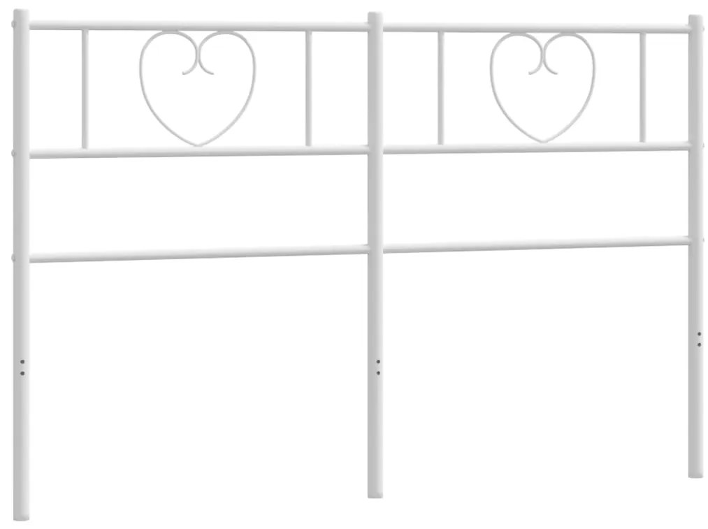 Cabeceira de cama 150 cm metal branco