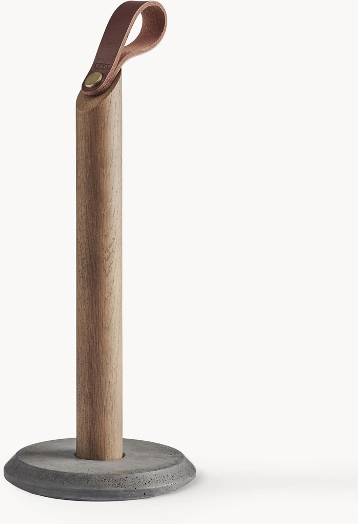 Suporte para rolos de cozinha em madeira de carvalho Grab