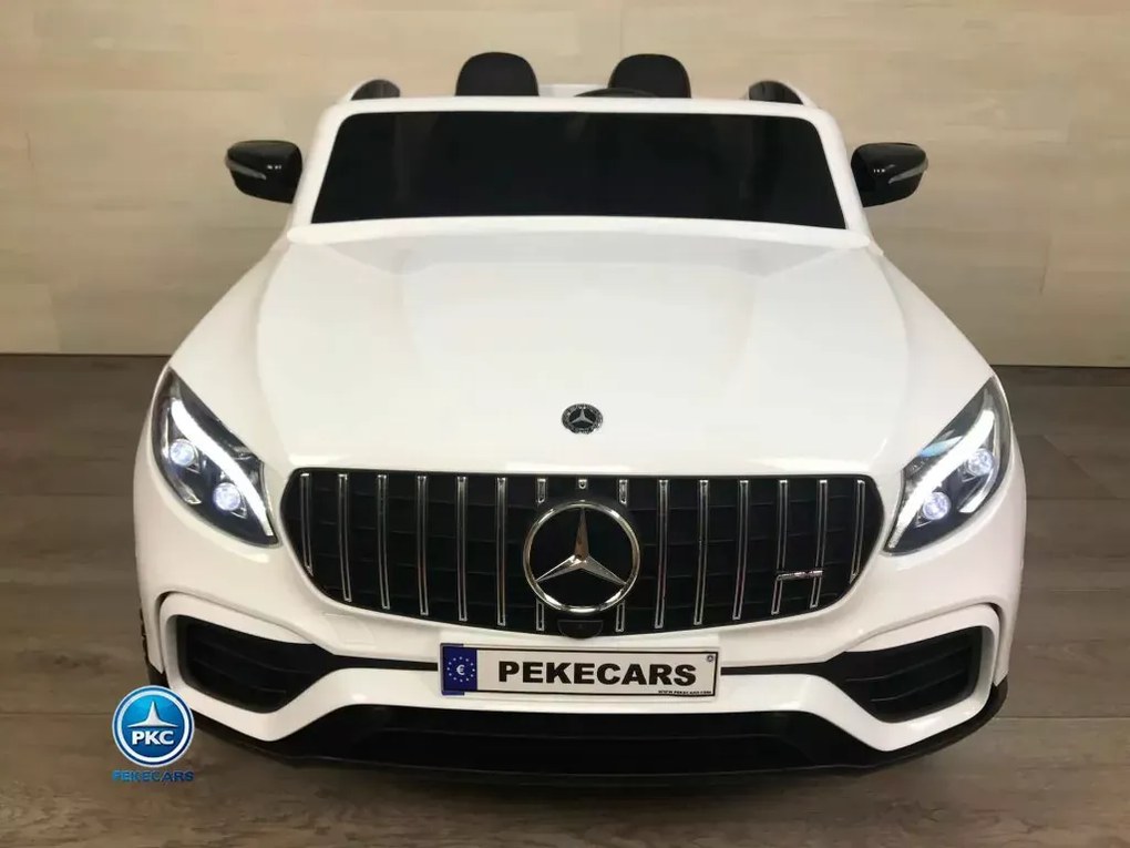 Carro elétrico para crianças Mercedes GLC63S com MP4 12V 2 Lugares 2.4G Branco