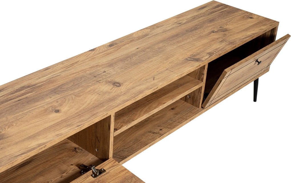Móvel para TV Brooklyn – Pinho Atlântico – 180 cm x 50 cm x 40 cm