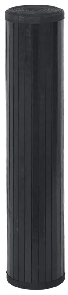 Tapete retangular 100x300 cm bambu preto