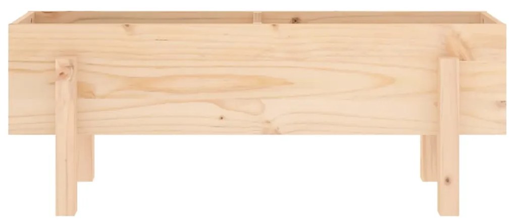 Canteiro elevado de jardim 101x30x38 cm madeira de pinho maciça