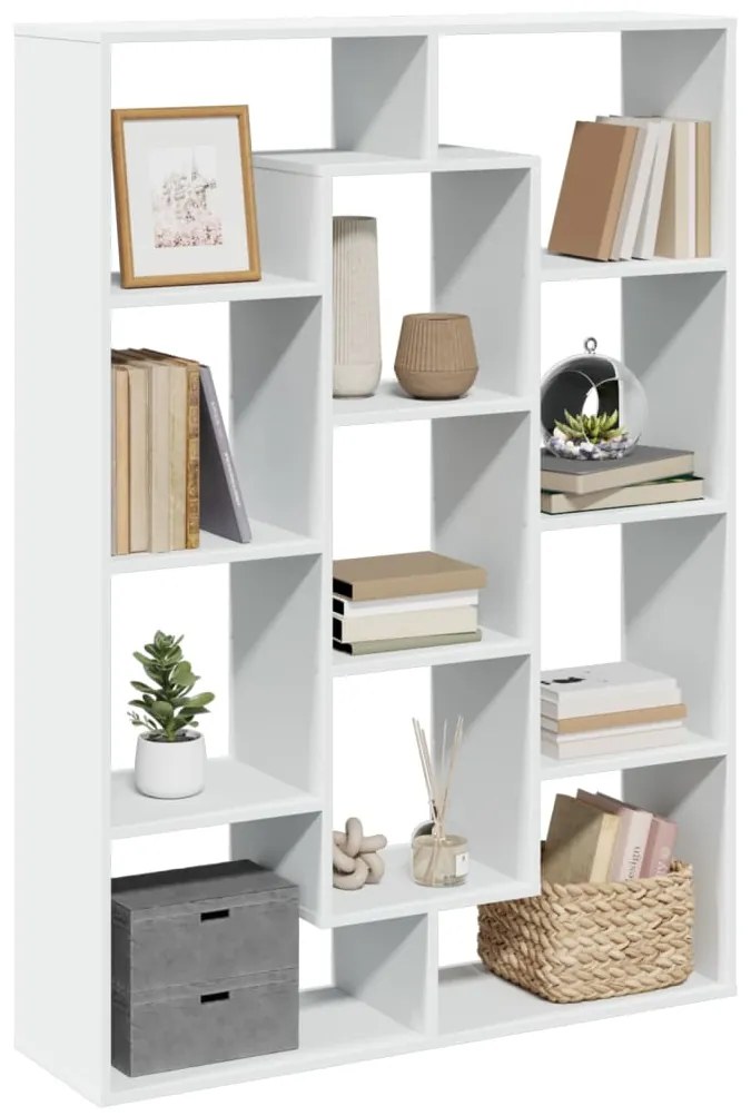Estante 102x29x143 cm contraplacado branco