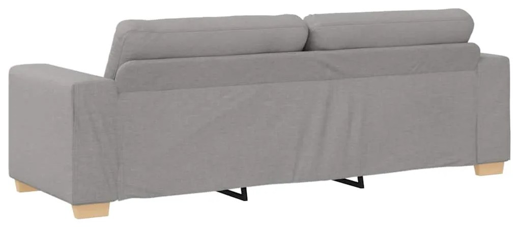 Sofá de 3 Lugares vidaXL Cinza Nuvem 180 cm em Tecido