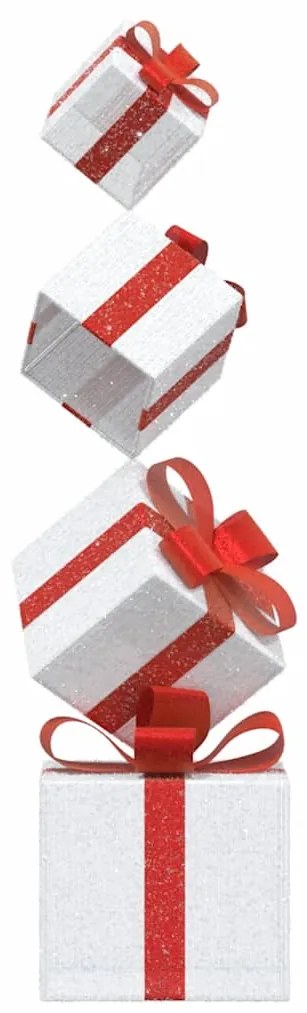 Decoração de Natal caixa de presente 80 LED branco quente