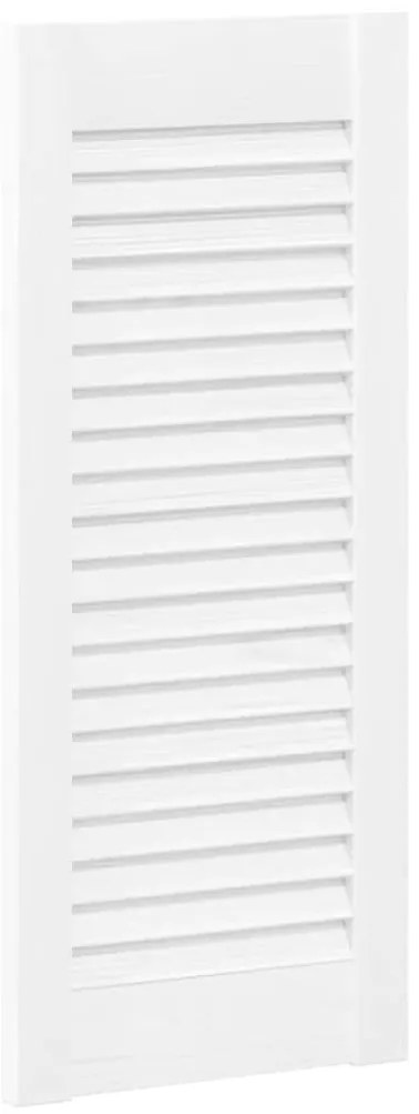 Portas de armário 2 pcs design de persiana 61,5x29,5 cm branco