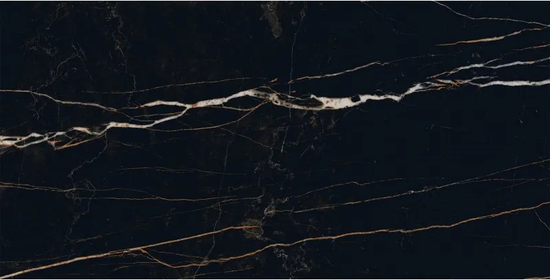 Mexen Flamingo Preto amostra de grés vidrado rekt. G1, azulejo de chão e parede, alto brilho - TL215-00-S