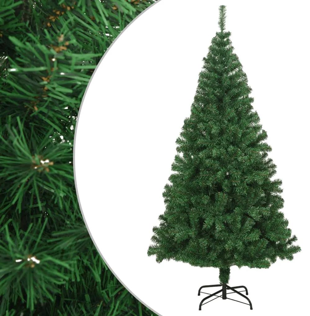 321037 vidaXL Árvore de Natal artificial com ramos grossos 240 cm PVC verde