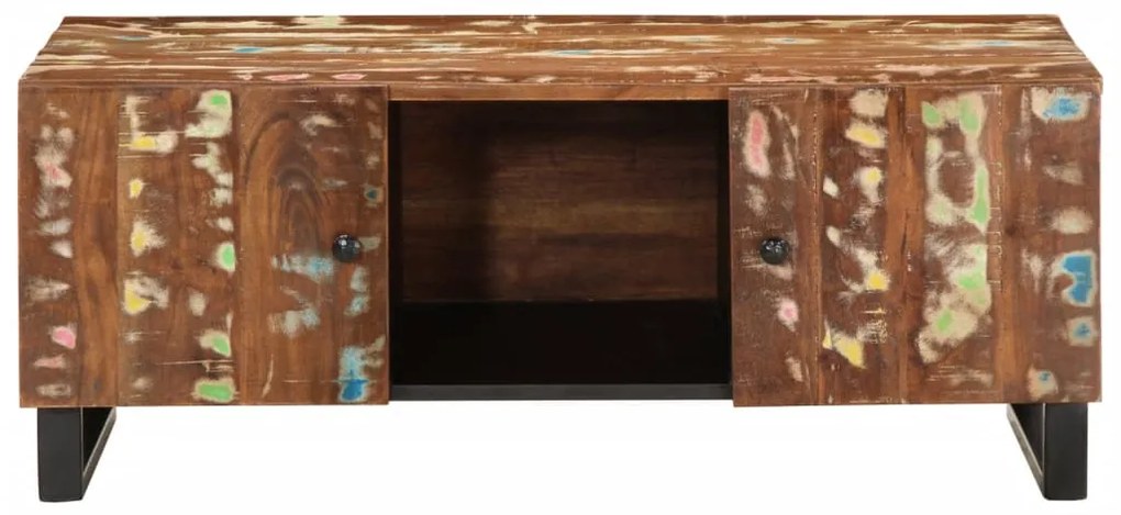 Mesa de centro 100x54x40cm madeira recuperada/derivados madeira